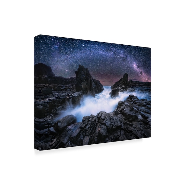 Joshua Zhang 'Bridge Of The Stone Gate' Canvas Art,24x32